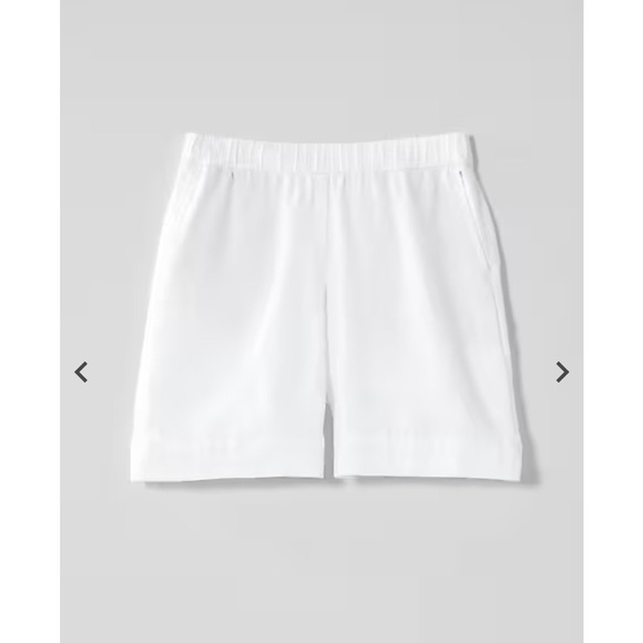Purejill Woman's White Plus-Size Linen Summer Vacation Shorts Sz 2x - Picture 1 of 9